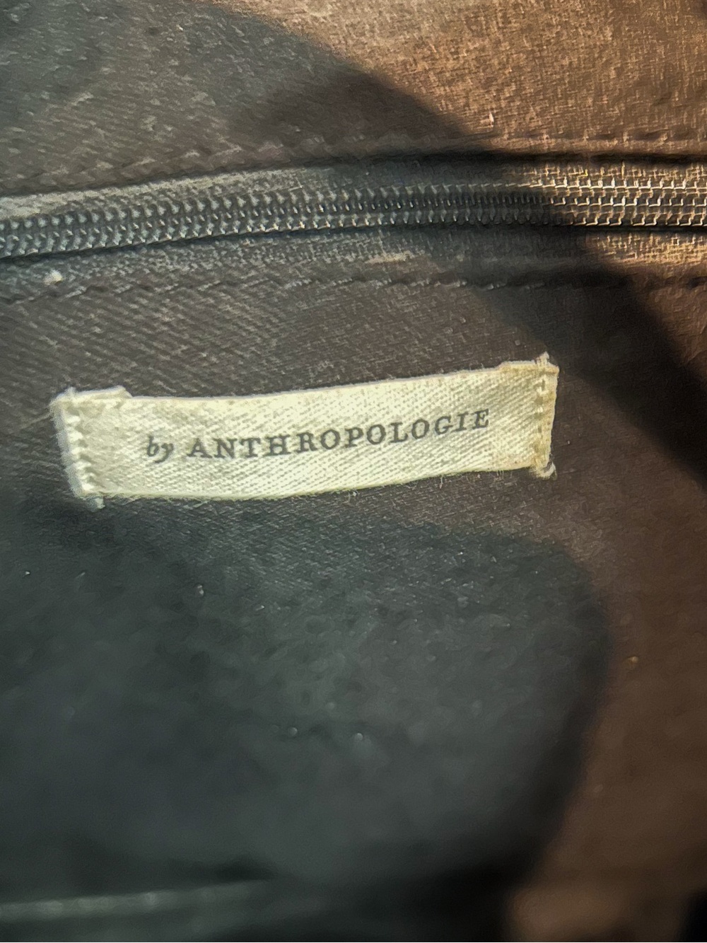 By Anthropologie Julien Circle Bag Black Sheep Leather Top Zip Shoulder Tote EUC - Picture 3 of 8